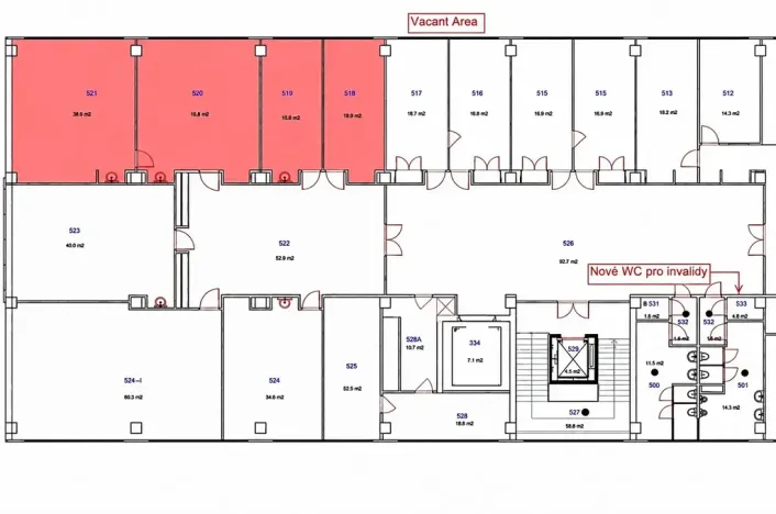 Pronájem obchodního prostoru, Brno, Šujanovo náměstí, 95 m2
