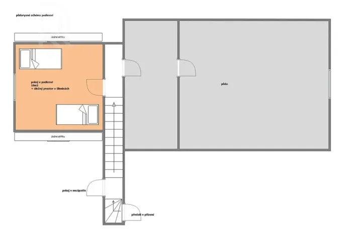 Pronájem rodinného domu, Pyšely, Na Návsi, 110 m2