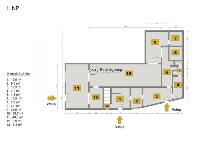Prodej obchodního prostoru, Kamenice nad Lipou, Masarykova, 390 m2