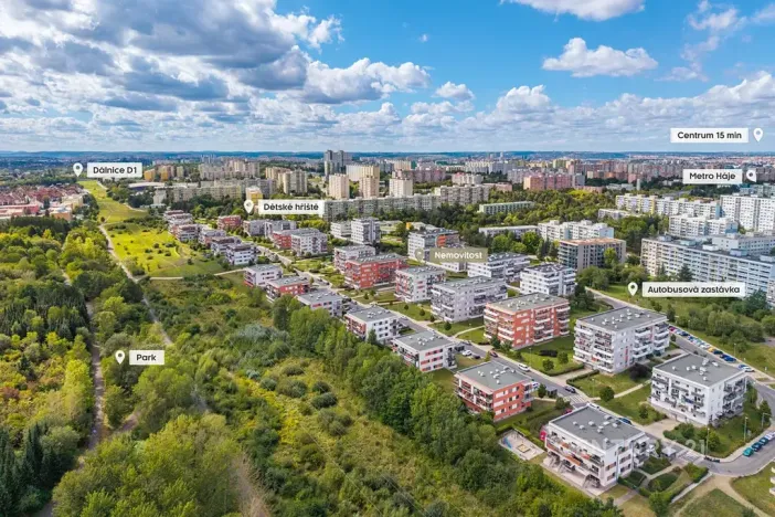 Prodej bytu 1+kk, Praha - Háje, Loosova, 34 m2