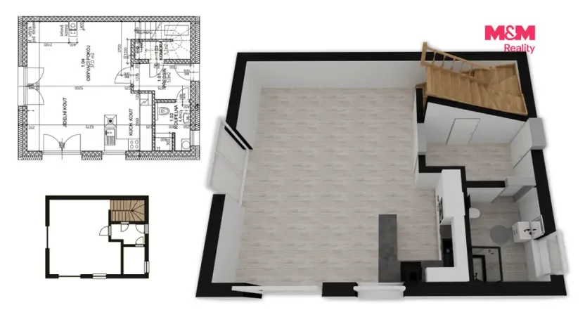 Prodej rodinného domu, Králův Dvůr, Fibichova, 97 m2