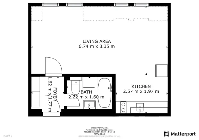 Pronájem bytu 1+kk, Praha - Nusle, Slavojova, 34 m2