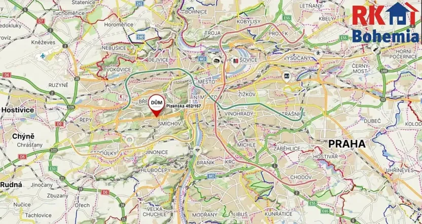 Prodej bytu 1+1, Praha - Košíře, Plzeňská, 55 m2