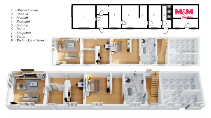 Prodej chalupy, Lužná, Masarykovo nám., 165 m2