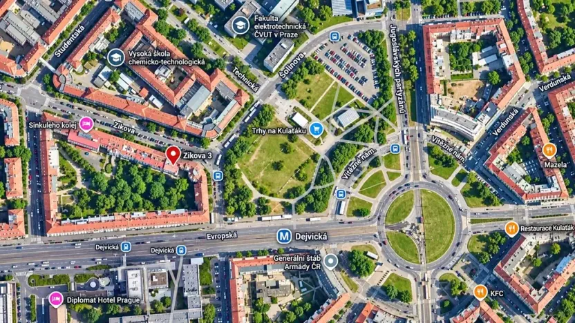 Prodej bytu 1+kk, Praha - Dejvice, Zikova, 64 m2