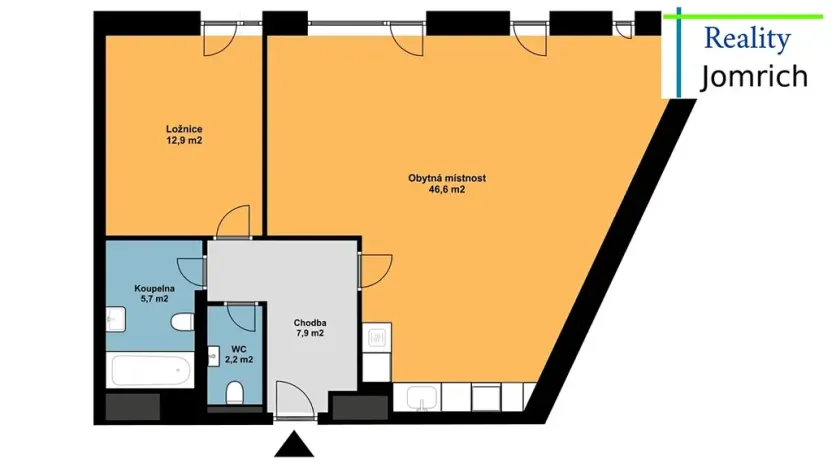 Pronájem bytu 2+kk, Turnov, Žižkova, 78 m2