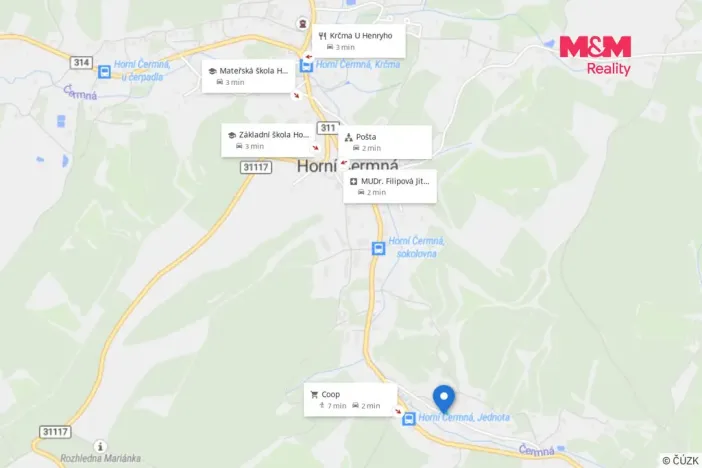 Prodej rodinného domu, Horní Čermná, 55 m2