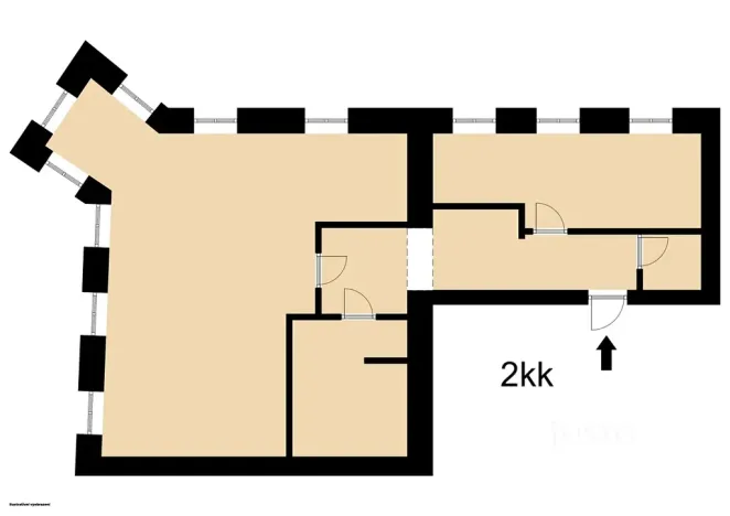 Pronájem bytu 2+kk, Písek, Velké náměstí, 92 m2