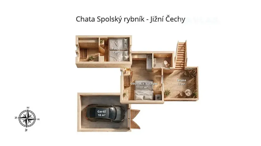 Prodej chaty, Libín, 60 m2