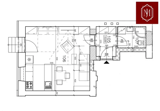 Pronájem bytu 1+kk, Třebíč, Bráfova tř., 34 m2