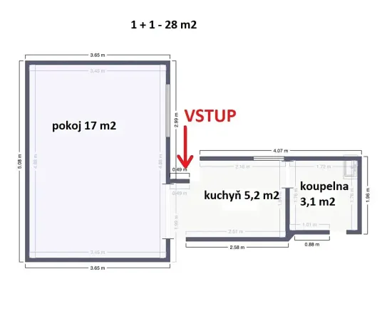 Prodej bytu 1+1, Ondratice, 28 m2