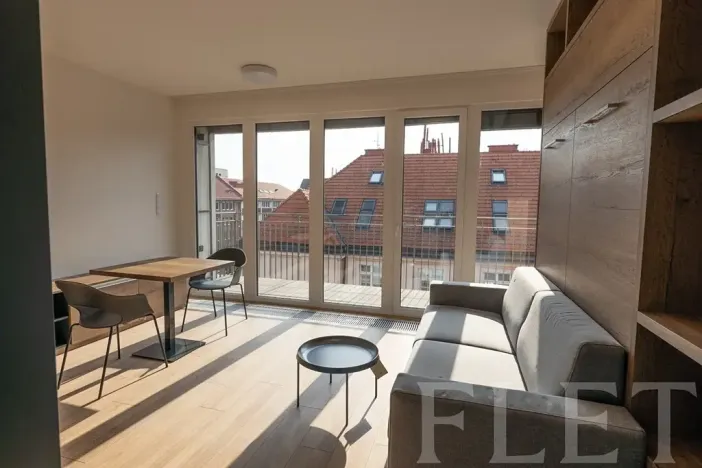 Pronájem bytu 1+kk, Praha - Holešovice, V háji, 34 m2