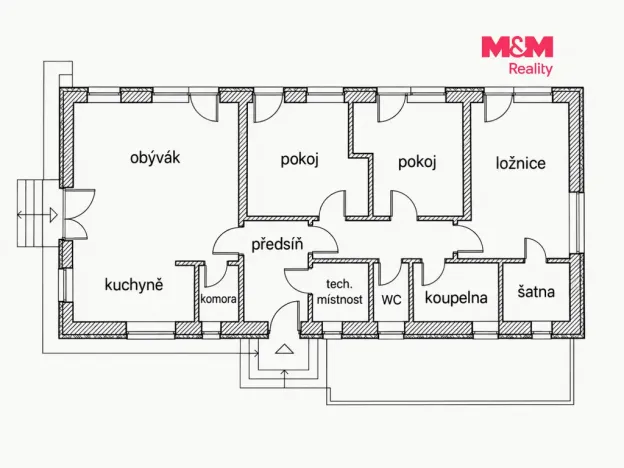 Pronájem rodinného domu, Čakovičky, Jedlová, 110 m2