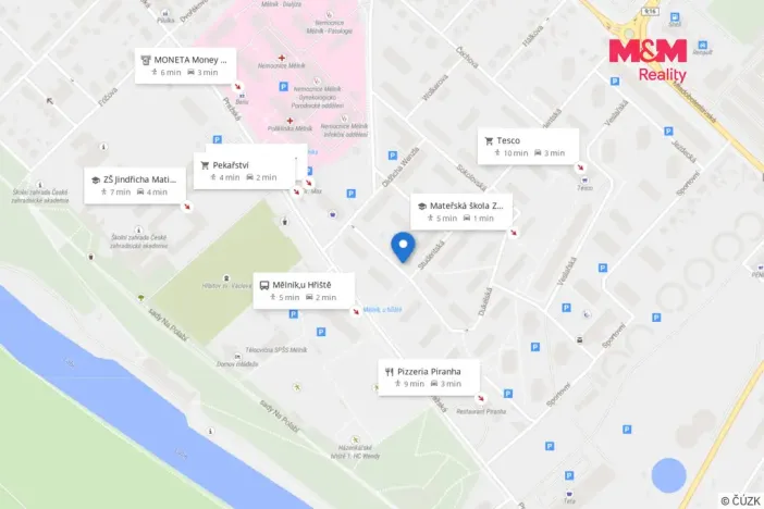 Prodej bytu 2+1, Mělník, Revoluční, 51 m2