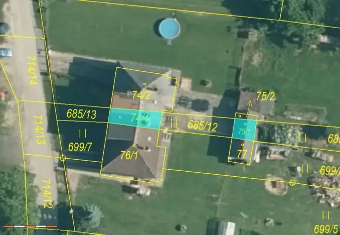 Prodej podílu pozemku pro bydlení, Záblatí, 43 m2