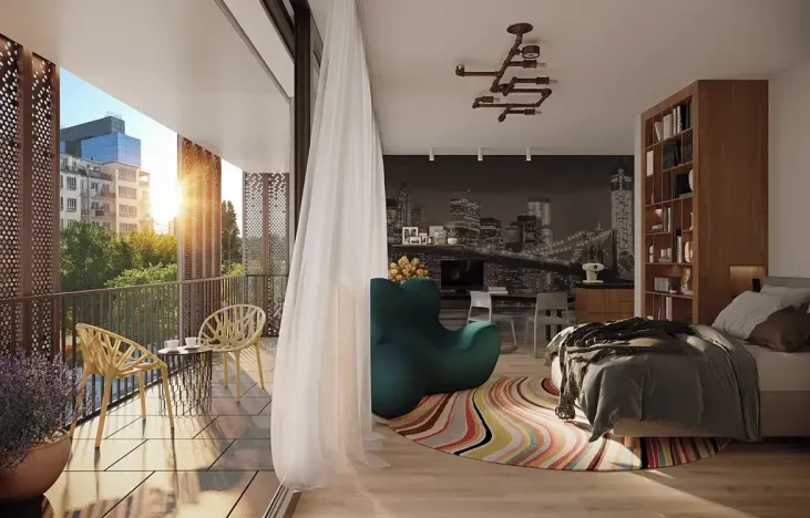 Prodej bytu 1+kk, Praha - Holešovice, Dělnická, 21 m2