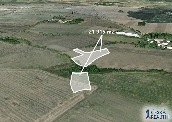 Prodej podílu pole, Veliká Ves, 3652 m2