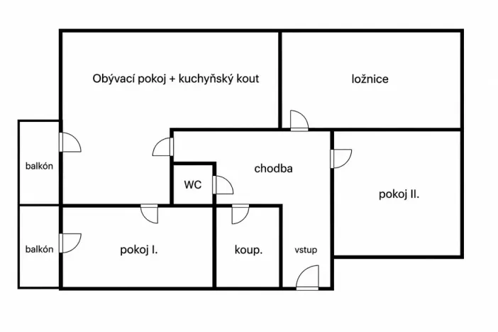 Prodej bytu 4+kk, Dolní Třebonín, 83 m2