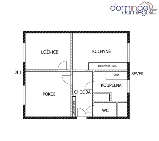 Pronájem bytu 2+1, Svitavy - Předměstí, Chelčického, 57 m2