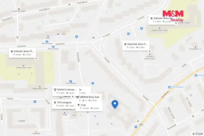 Pronájem bytu 2+kk, Přerov - Přerov I-Město, Dvořákova, 41 m2