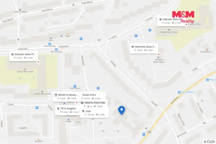 Pronájem bytu 2+kk, Přerov - Přerov I-Město, Dvořákova, 41 m2
