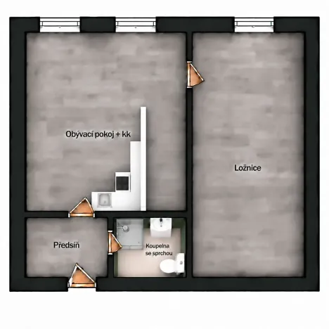 Prodej bytu 2+kk, Rakovník, Šamotka, 44 m2