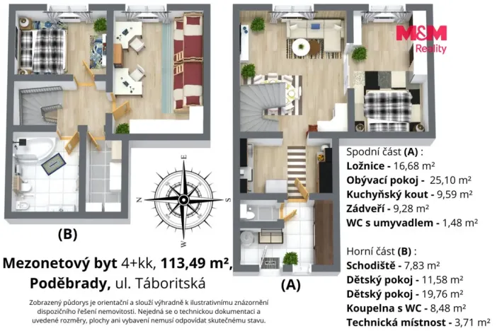 Prodej bytu 4+kk, Poděbrady - Poděbrady III, Táboritská, 113 m2
