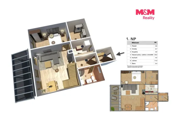 Prodej rodinného domu, Jirny - Nové Jirny, Pod Lesem IV, 66 m2