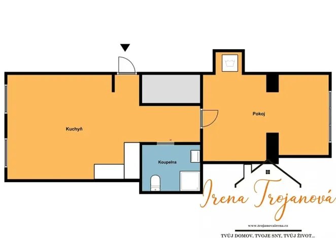 Pronájem bytu 2+kk, Benešov, Černoleská, 47 m2