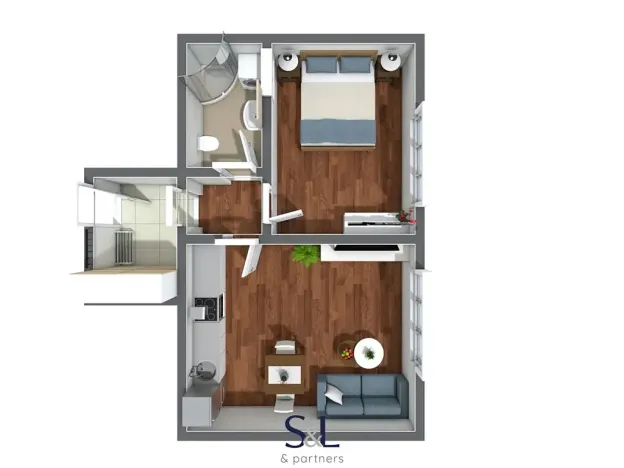 Prodej bytu 2+kk, Liberec, Šlikova, 45 m2