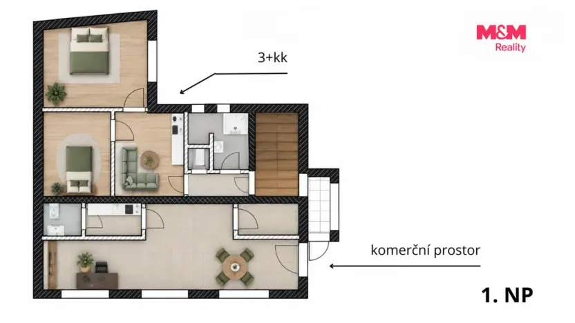 Prodej činžovního domu, Otrokovice - Kvítkovice, tř. Osvobození, 422 m2