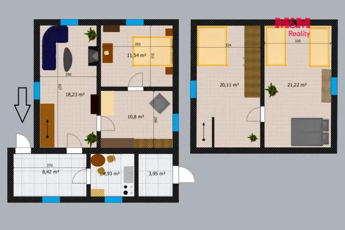 Prodej rodinného domu, Sázava, K Rakovce, 91 m2