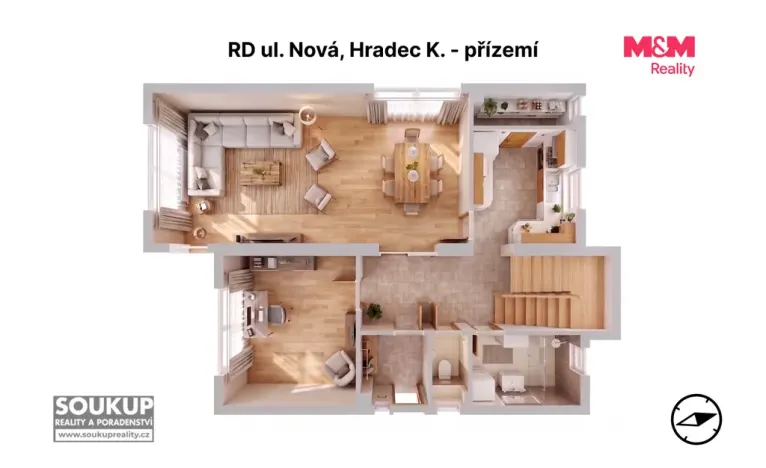 Prodej rodinného domu, Hradec Králové - Svobodné Dvory, Nová, 148 m2