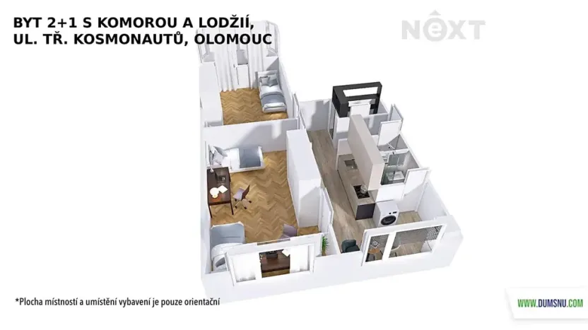 Prodej bytu 2+1, Olomouc, tř. Kosmonautů, 60 m2