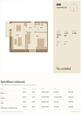 Prodej bytu 2+kk, Prášily, 41 m2