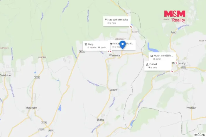 Prodej pozemku pro bydlení, Vřesovice, 621 m2