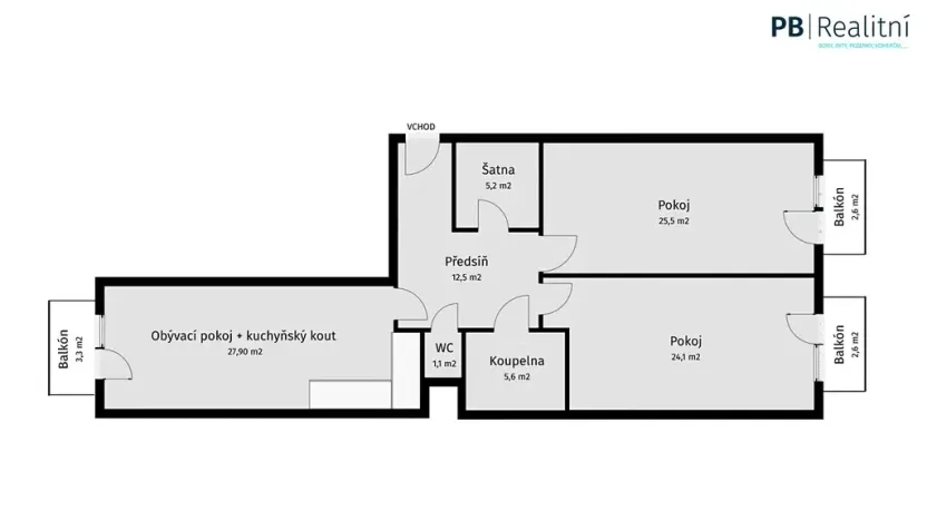 Prodej bytu 3+kk, Poděbrady, Dvořákova, 101 m2