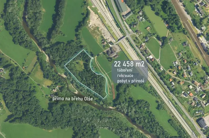 Prodej komerčního pozemku, 22458 m², Bystřice