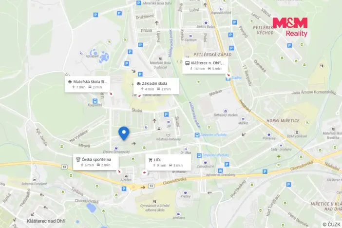 Pronájem bytu 1+kk, Klášterec nad Ohří, Budovatelská, 25 m2