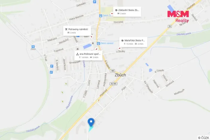 Prodej pozemku pro bydlení, Zbůch, 1309 m2
