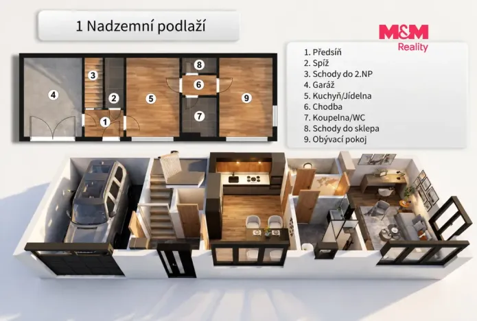 Prodej rodinného domu, Holubice, Na Návsi, 61 m2