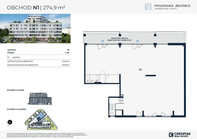 Pronájem obchodního prostoru, Praha - Jinonice, Řeporyjská, 274 m2