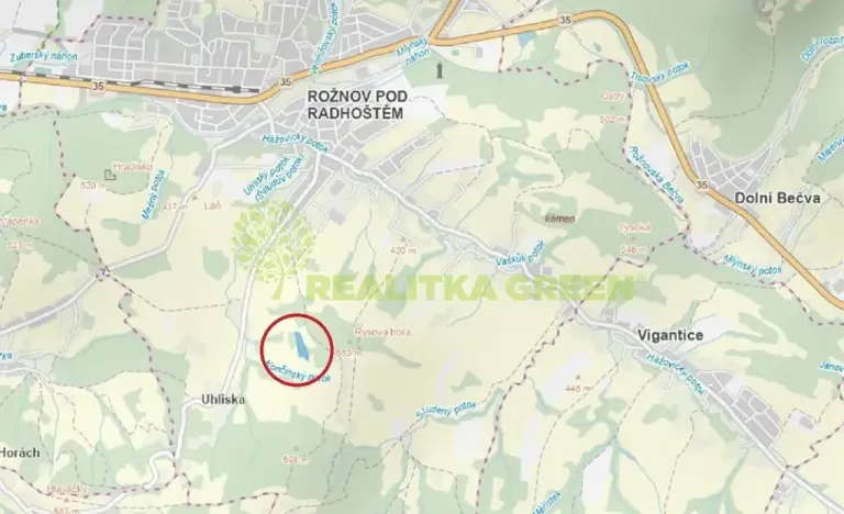 Prodej lesa, Rožnov pod Radhoštěm, Dolní Paseky, 13014 m2