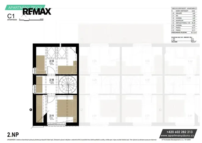 Prodej bytu 3+kk, Doksy, 67 m2