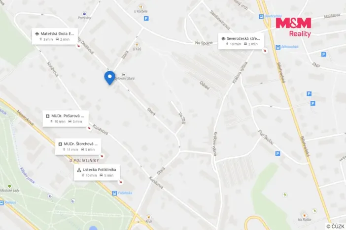 Pronájem bytu 2+1, Ústí nad Labem - Ústí nad Labem-centrum, Stará, 55 m2