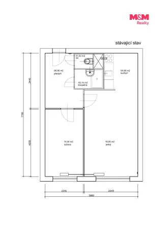 Prodej bytu 2+kk, Praha - Řepy, Jiránkova, 43 m2