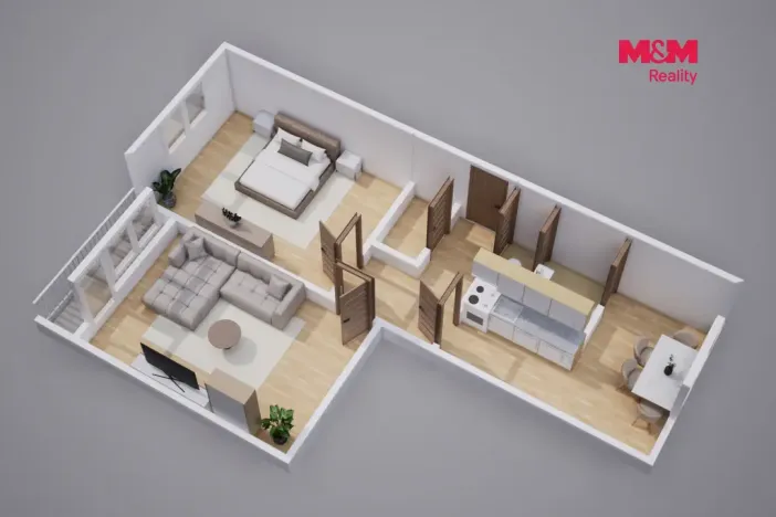 Prodej bytu 2+1, Krupka - Maršov, Jabloňová, 63 m2