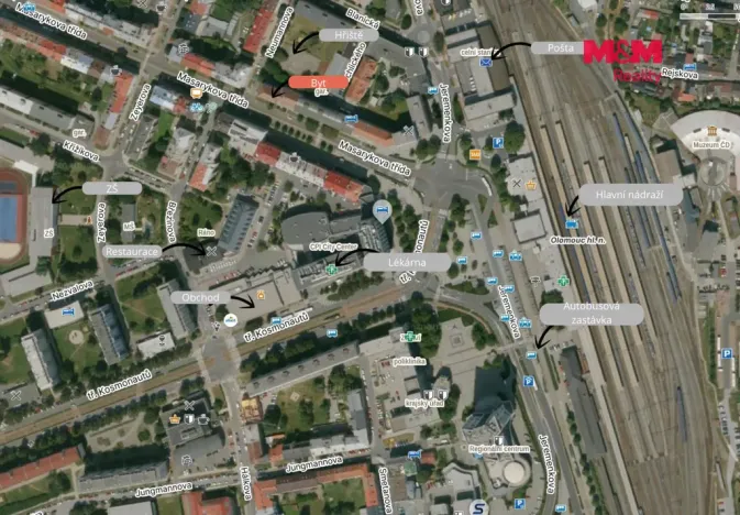 Prodej bytu 2+1, Olomouc - Hodolany, Masarykova třída, 51 m2