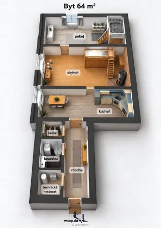 Prodej bytu 2+1, Česká Lípa, 63 m2