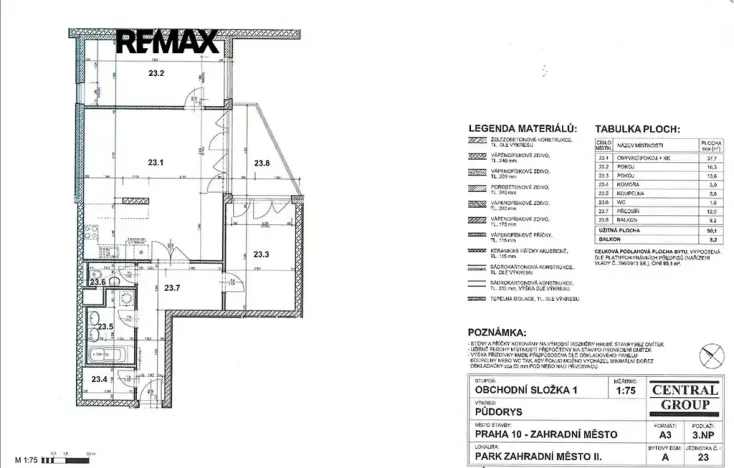 Prodej bytu 3+kk, Praha - Hostivař, Švehlova, 90 m2
